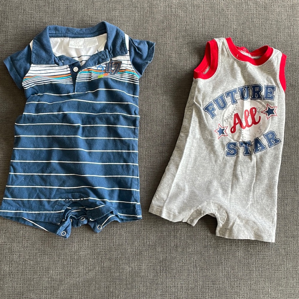 Two Shorts onesies